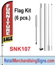 SNK107 Windless Swooper Style Flag Kit, FURNITURE SALE